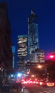 One World Trade Center towers over New York City