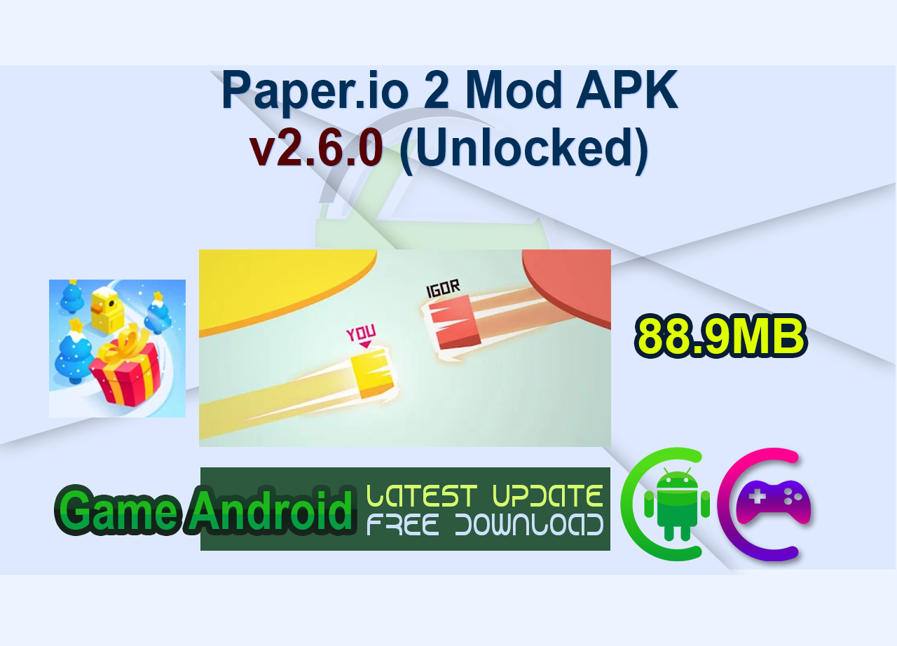Paper.io 2 Mod APK v2.6.0 (Unlocked)
