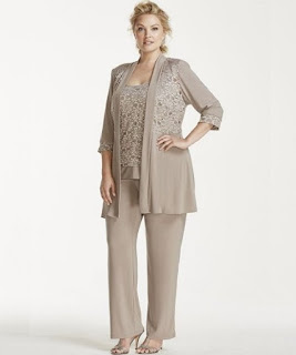 Plus Size Mother of the Bride Pant Suits
