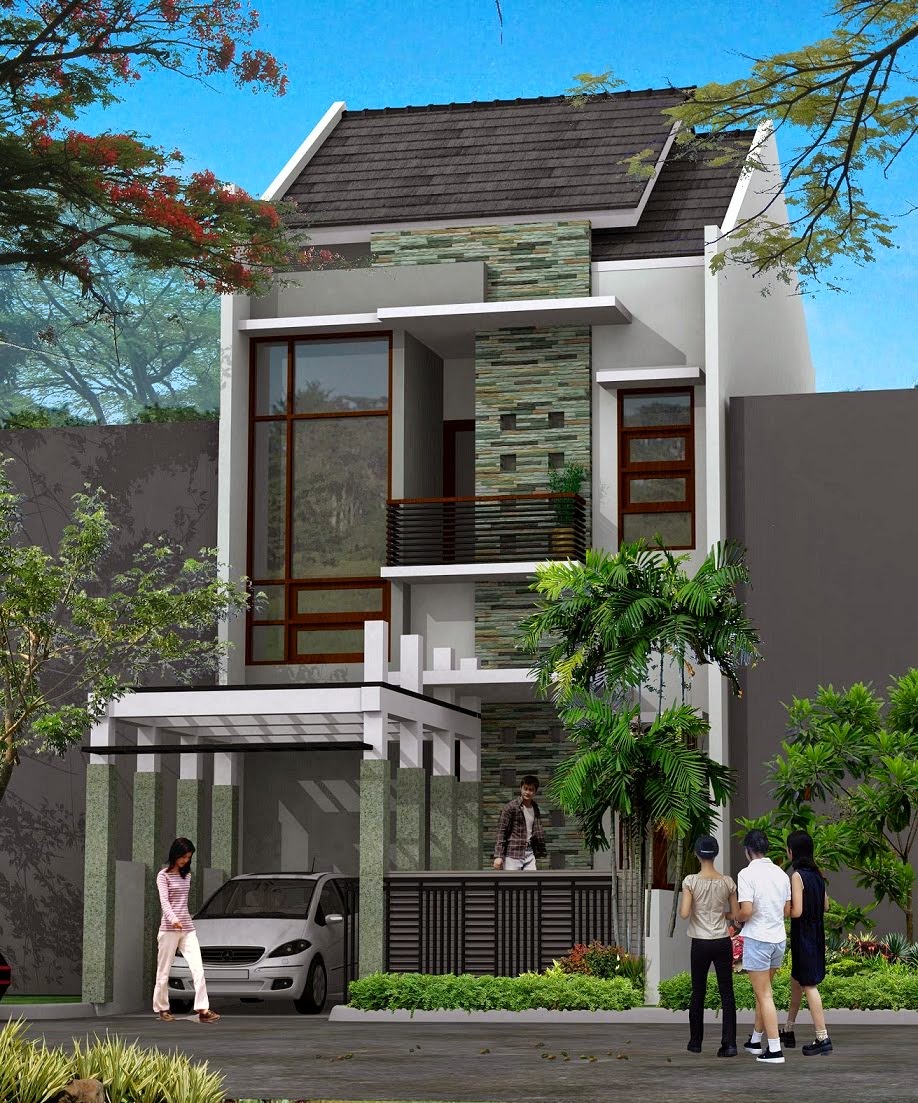 Desain Rumah Minimalis 2 Lantai Lahan Sempit Foto Desain Rumah