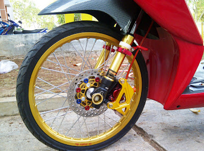 Modifikasi Vario CW Red Style  MODIFIKASI MOTOR