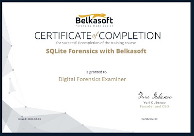 Belkasoft SQLite Forensics Course