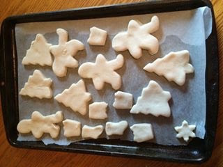 salt dough, Christmas ornaments, DIY, craft, preschool craft