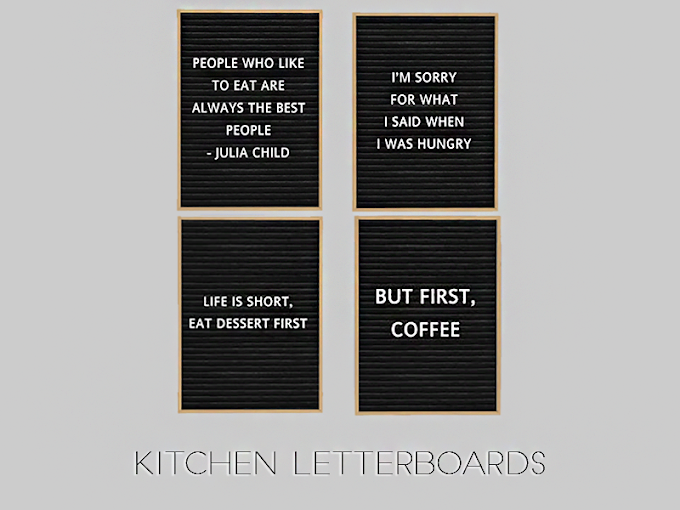 KITCHEN LETTERBOARDS