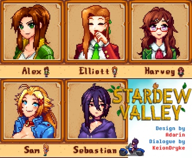 ｇスカの適当に遊べ Stardew Valleyのnpc顔グラの見た目 A変更modの紹介 更新 11 16
