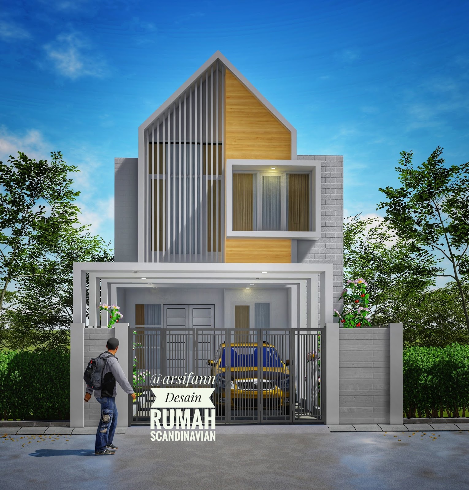  Desain Rumah Scandinavian  2 lantai arsifan Arsifan Design