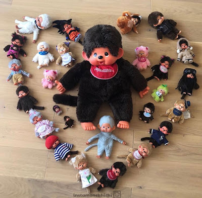 kiki Monchhichi collection fan vintage