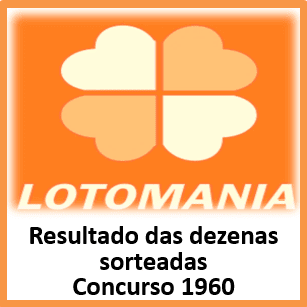 Sorteio 1960 resultado da lotomania