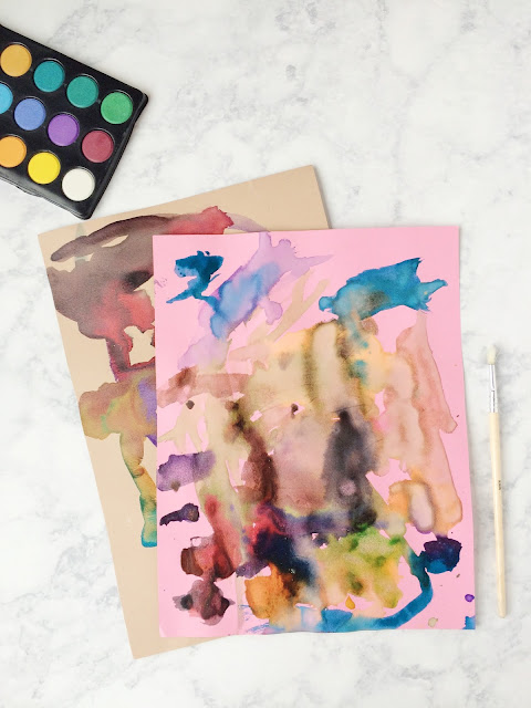 DIY Watercolor Abstract Valentine's Day Favors | Shauna Younge