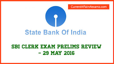 SBI Clerk Prelims 2016