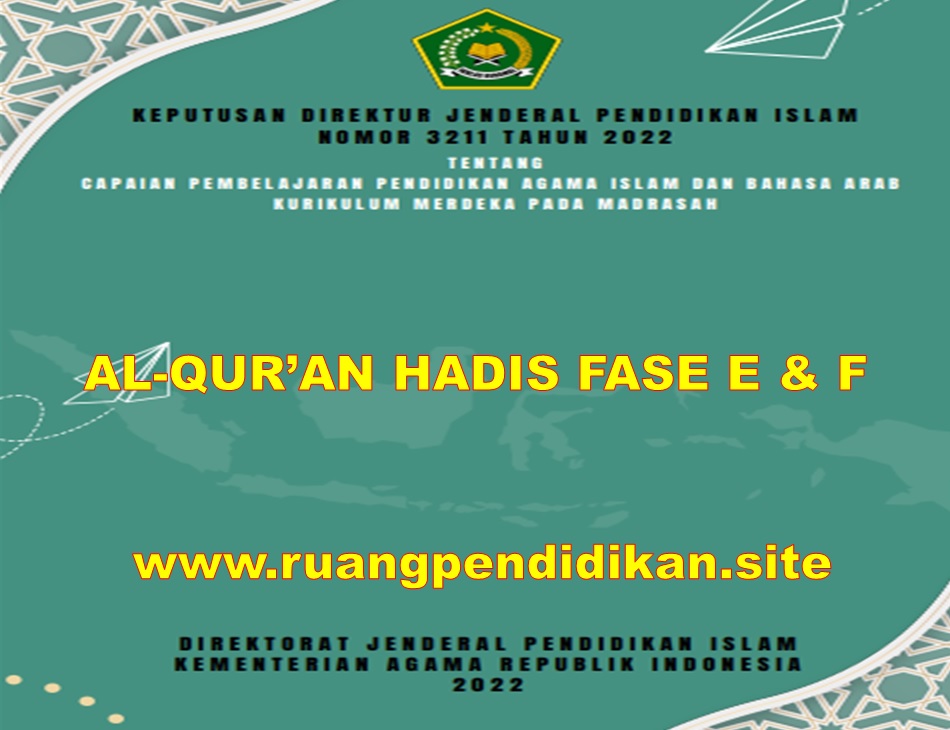 Capaian pembelajaran Al-Qur'an Hadis Fase E, F