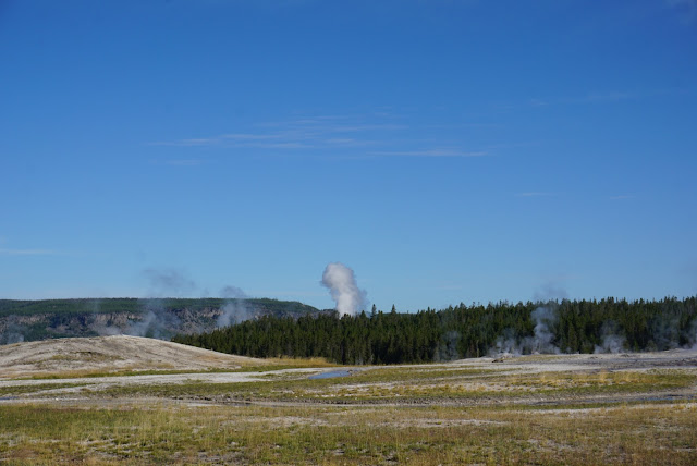 panorama upper geyser basin yellowstone