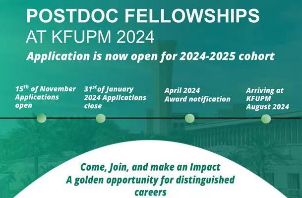  Apply for Postdoc Fellowships at KFUPM 2024-2025