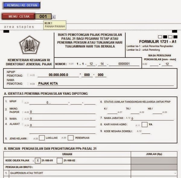 APLIKASI 1721 - A1 (2014) - PAJAK KITA
