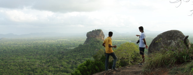 Trekking to the top of Sigriya to discover this view of the Sigriya Rock