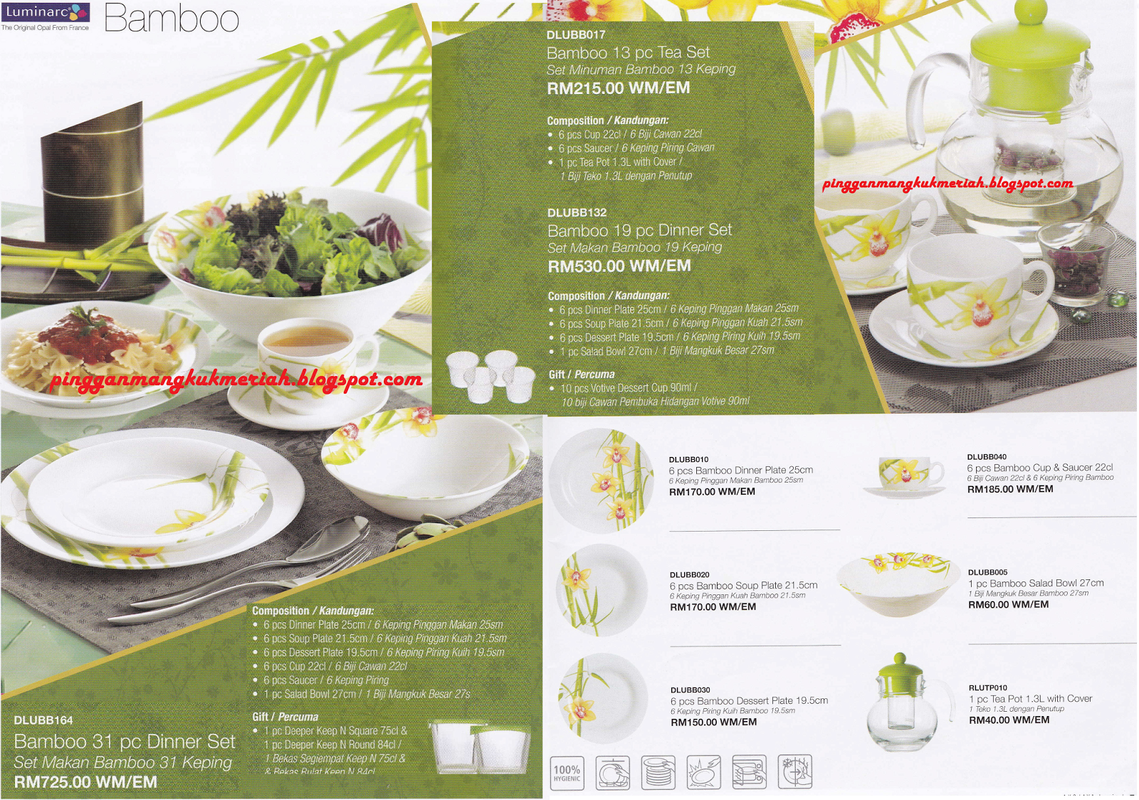 PILIHAN DINNER SET YANG COMPLETE DENGAN TEA SET Entry 2 