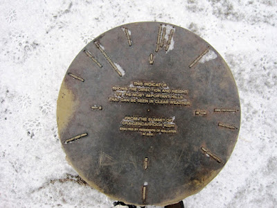 Bronze plate showing peaks around Deeside