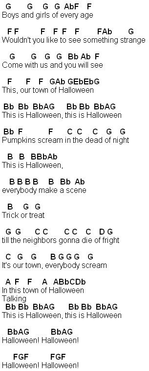 Flute Sheet Music: This Is Halloween