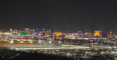 landing in Las Vegas, Nevada