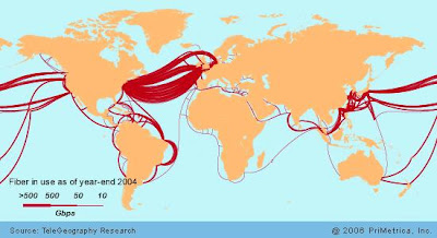 World Undersea Telephone & Internet Cables