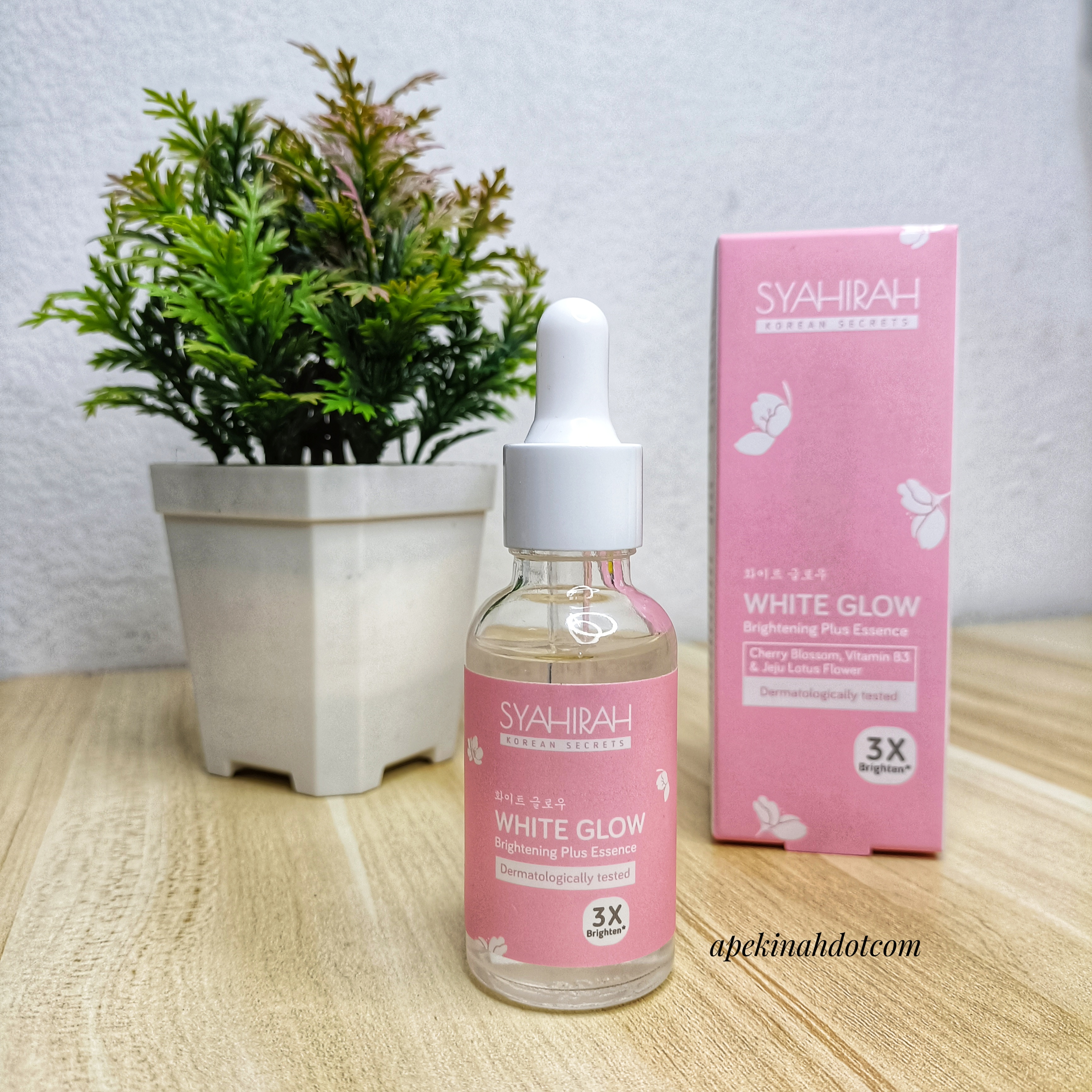 Kulit Lebih Sihat dan Cerah Dengan Syahirah Korean Secret White Glow Brightening Plus Essence