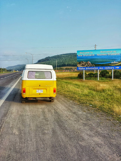 T2 Westfalia arriving in New Brunswick