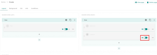 Change Creation component