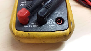 Fluke meter current probe setup