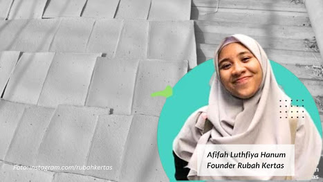 Belajar Paper Upcycling dari Kak Afifah founder Rubah Kertas