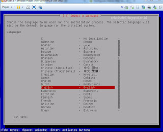 Cara Installasi Debian 6 dari VMware
