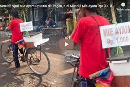 Viral Penjual Mie Ayam Rp1.000 Keliling Pakai Sepeda di Jember, Harga Cocok di Kantong Pelajar