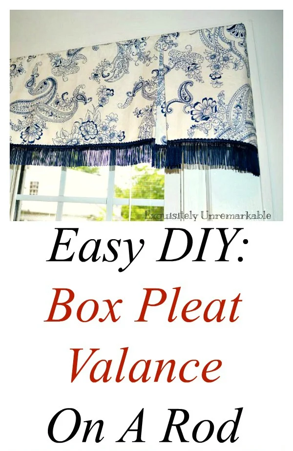How To Make A Box Pleat Valance