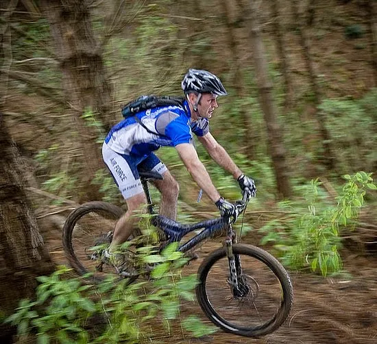 wearing a helmet while bike riding