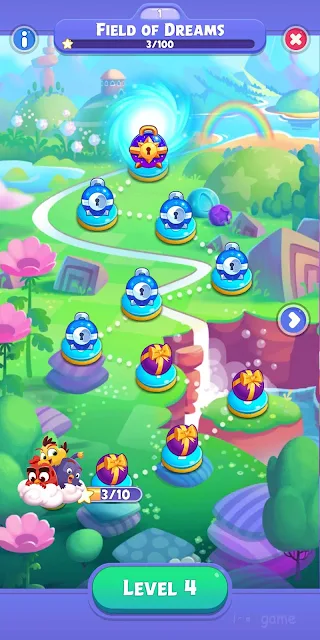 لعبة Angry Birds Dream Blast | لعبة الفقاقيع الملونة والسلسلة