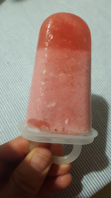 Strawberry Milkshake Ice Cream Popsicles - with only three ingredients