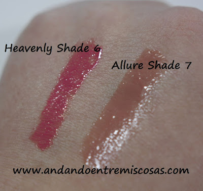 Swatches glosses Vivo y Accessorize