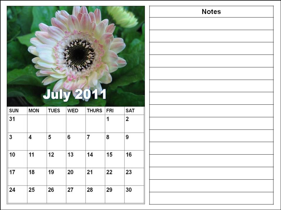 blank calendar 2011 july. lank 2011 monthly calendar