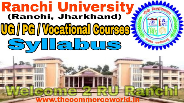 Ranchi University UG & PG & Vocational Courses CBCS Syllabus Download