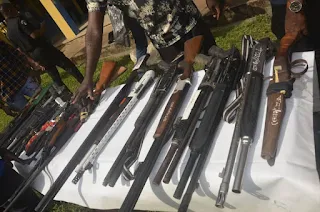 Edo police arrest 22-year-old man in military camouflage an Arsenal.