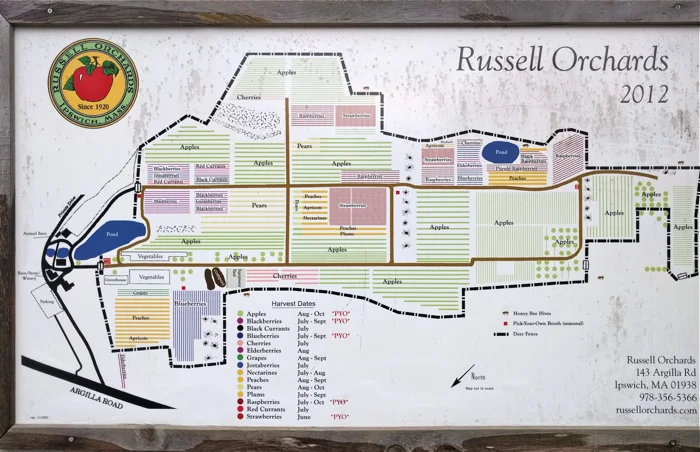 Map of Russell Orchards
