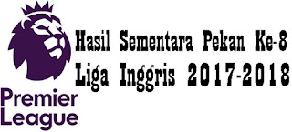 Hasil Sementara Pekan Kedelapan Liga Inggris