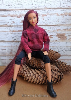 Kayla Fashion Fever Barbie doll OOAK reroot MtM Made To Move