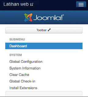 dashboard administrator di iphone