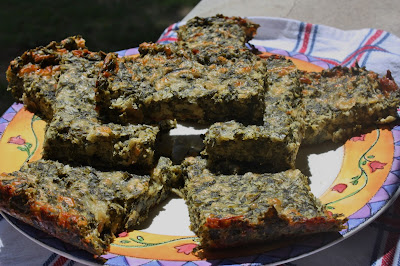  garlic spinach cheese squares