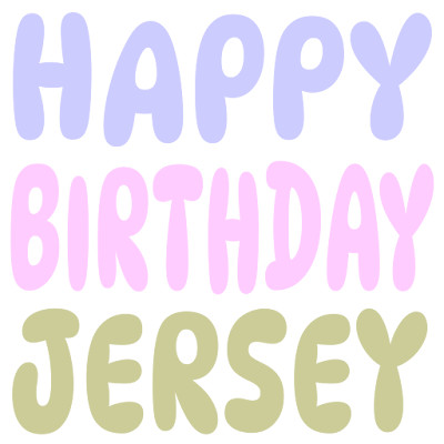 Happy Birthday Jersey (Sticker)