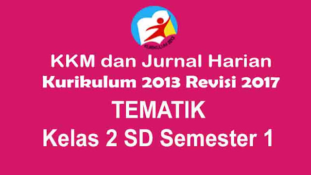  Penetapan KKM dan Jurnal Harian Tematik Kelas  Penetapan KKM dan Jurnal Harian Tematik Kelas 2 SD Kurikulum 2013