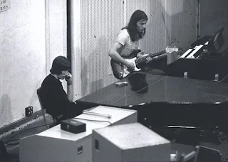 Roger Waters y David Gilmour  en el estudio