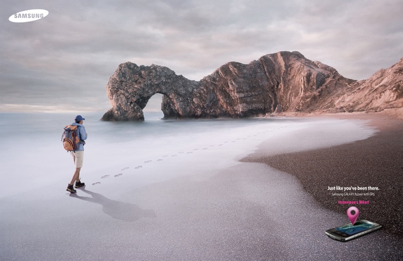 Samsung outdoor phone footprint beach