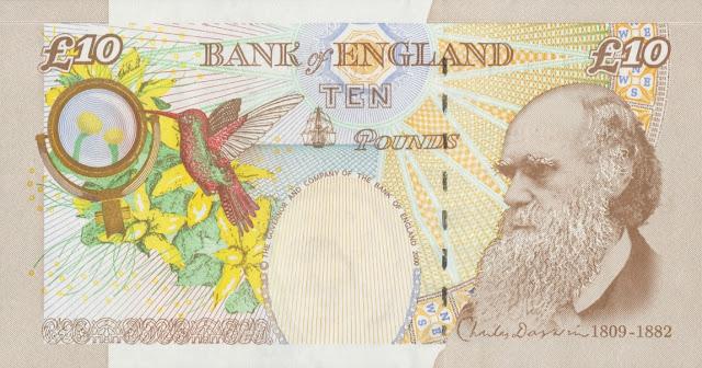 Great Britain 10 Pound Sterling note 2000 Charles Darwin