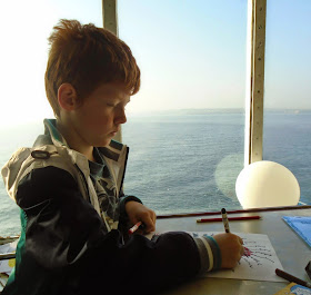 Breakfast in the lighthouse cafe aboard DFDS Seaways